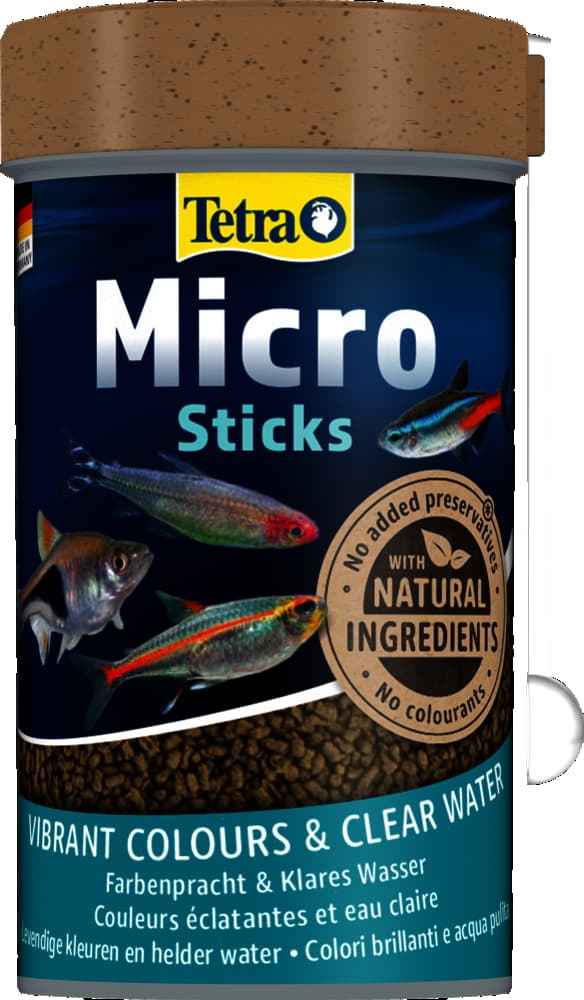 Корм палочки для декоративных аквариумных рыб Tetra Micro Sticks