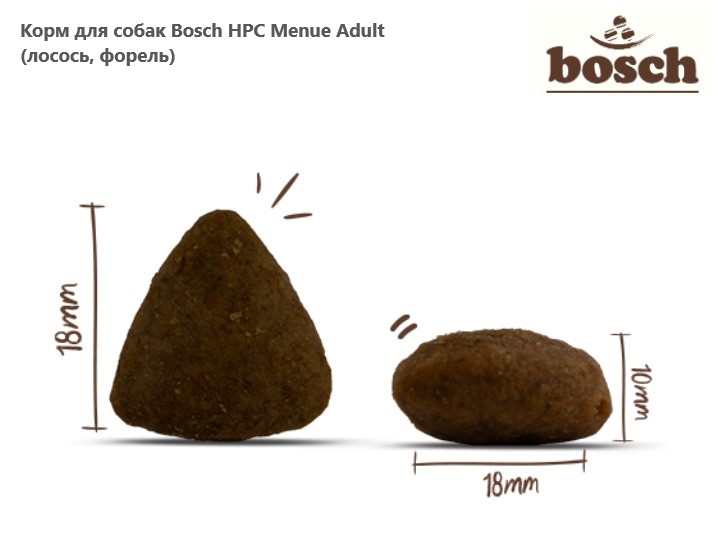 Каталог Корм для собак Bosch HPC Menue Adult (лосось, форель) для собак