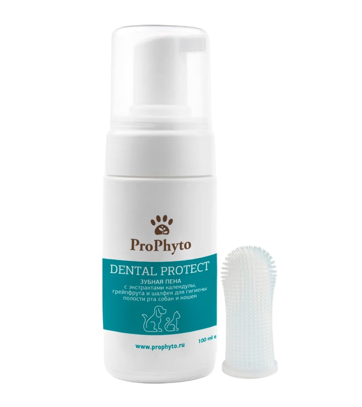 Зубная пена ProPhyto DENTAL PROTECT для гигиены зубов собак и кошек