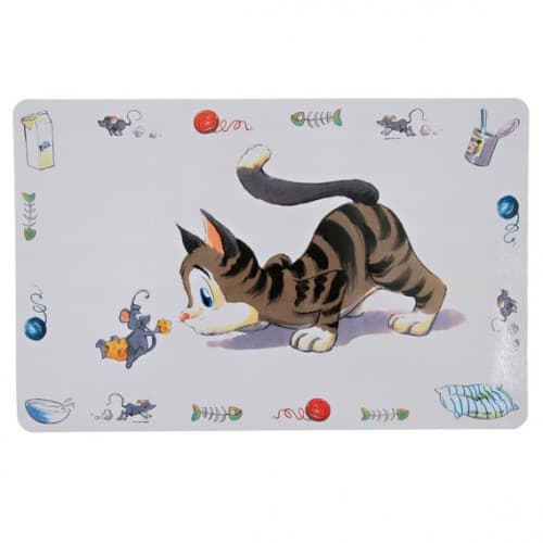 Коврик под миску для еды "Comic Cat"