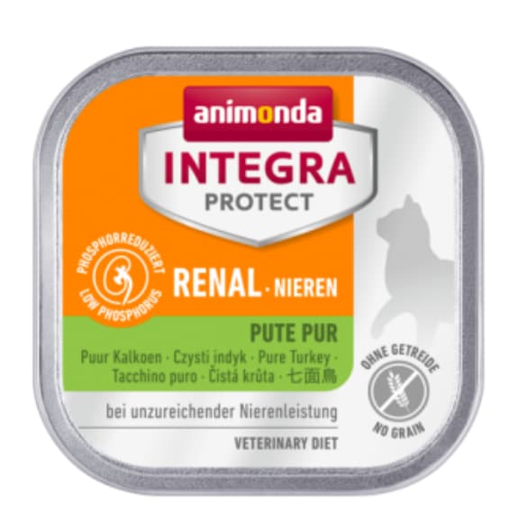 Питание для кошек Влажный корм для кошек Animonda INTEGRA Protect Renal (индейка) 100 гр