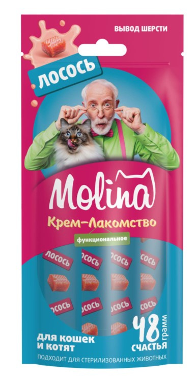 Molina Крем-лакомство для кошек (лосось)