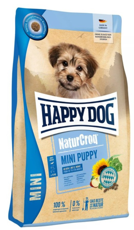 Каталог Сухой корм для щенков мини пород Happy Dog NaturCroq Mini Puppy  для собак