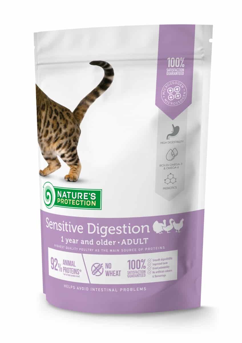 Сухой корм для кошек Nature's Protection Sensitive Digestion (птица)