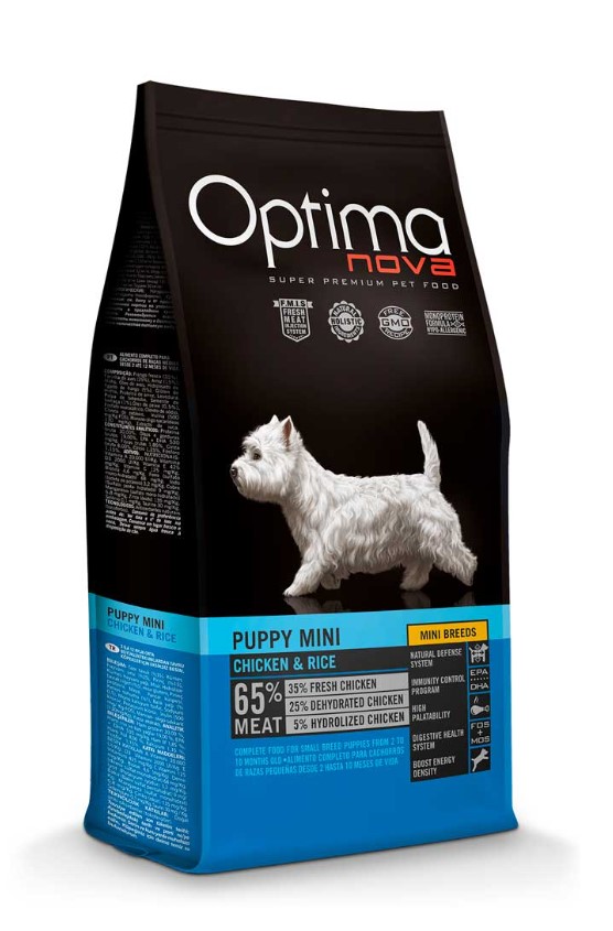 Каталог Сухой корм для щенков мини пород Optimanova Puppy Mini Chicken & Rice для собак