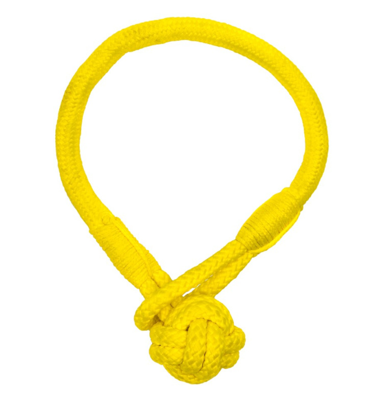 Игрушка для щенков Playology Tough Tug Knot жевательный канат с ароматом арахиса