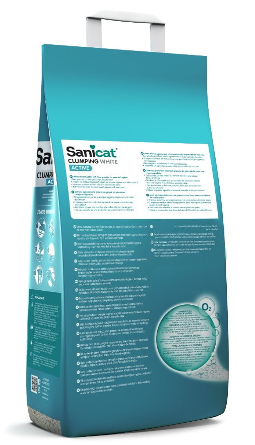 Наполнитель бентонитовый Sanicat Clumping White ACTIVE Marseille Soap