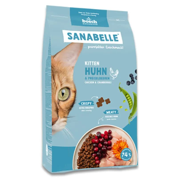 Сухой корм для котят Bosch Sanabelle Kitten полнорационный корм для котят и беременных кошек 