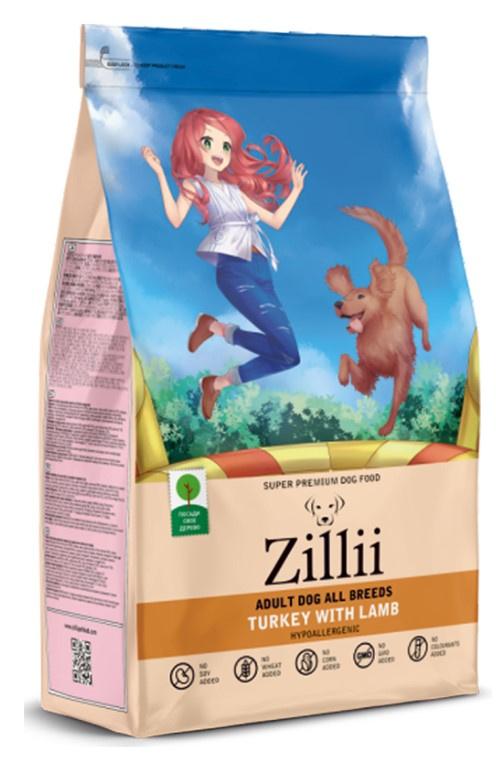 Каталог Сухой корм для собак ZILLII Adult Dog (индейка, ягненок) для собак
