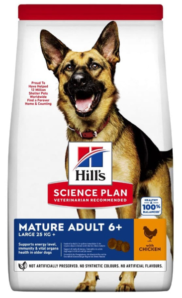Каталог Сухой корм для собак Hill's Science Plan Mature Adult Large Breed (курица) для собак