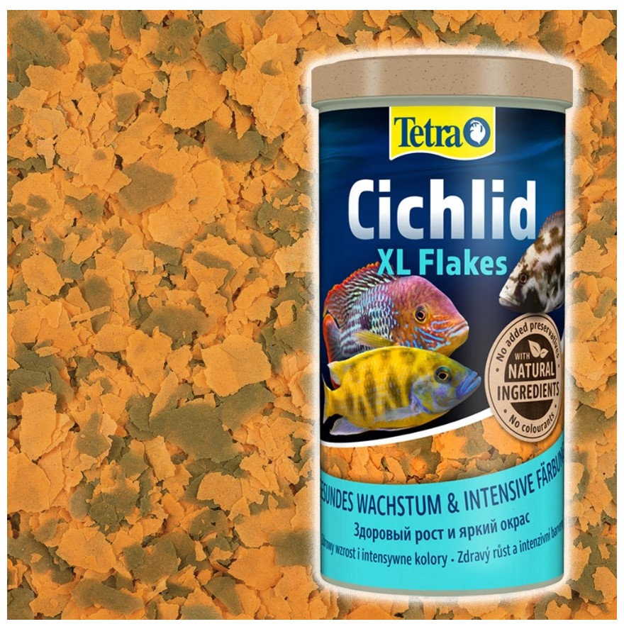 Корм для аквариумных рыбок Tetra Cichlid XL Flakes
