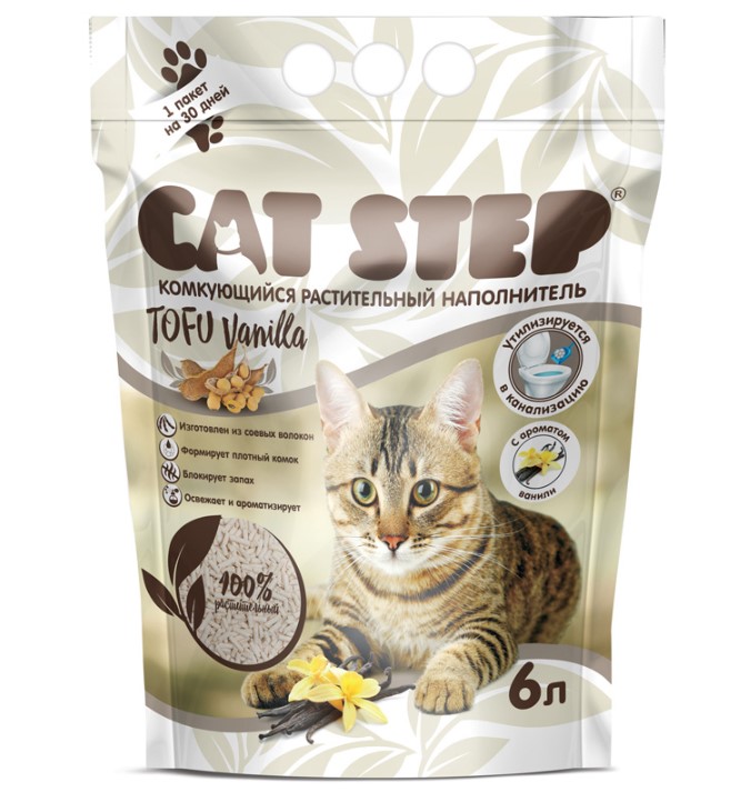 Соевый наполнитель Cat Step Tofu Vanilla