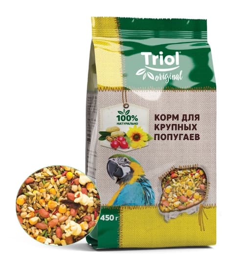 Корм для крупных попугаев Triol Original 450 гр (50111014)