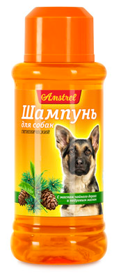 Шампунь для собак с маслом чайного дерева и кедровым маслом "Amstrel"