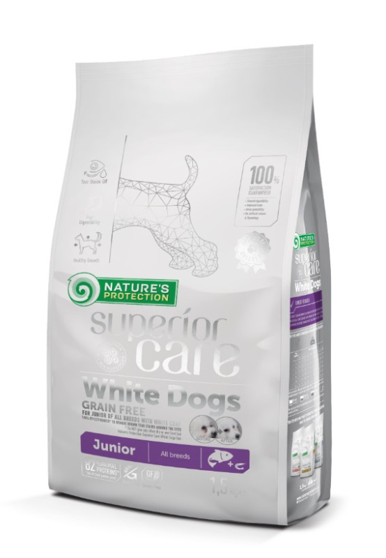 Каталог Сухой корм для щенков Nature's Protection WHITE DOGS JUNIOR ALL BREEDS SALMON для собак