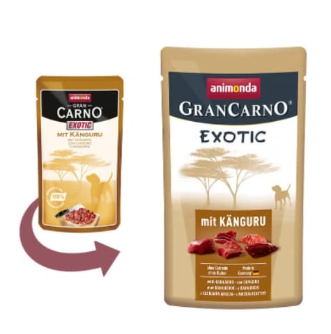 Пресервы для собак Влажный корм для собак Animonda Gran Carno Exotic (мясо кенгуру) 125 гр