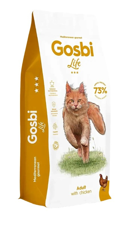 Сухой корм для кошек Gosbi Life Adult Cat (курица) 