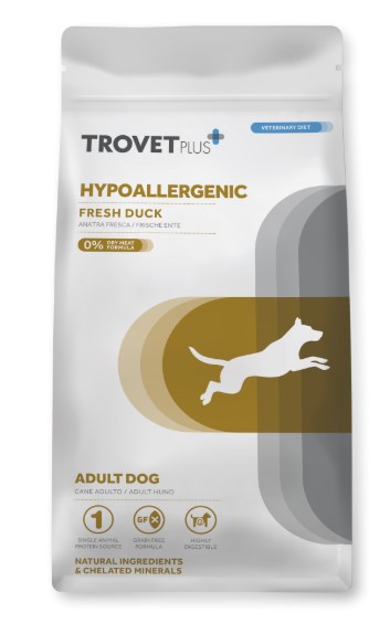 Каталог Сухой корм для собак Trovet Plus Hypoallergenic Vet Diet Adult (утка) для собак