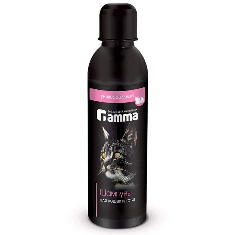 Шампунь для кошек и котят универсальный Gamma с экстрактом овса для кошек