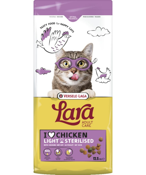 Сухой корм для стерилизованных кошек LARA Adult Sterilized (курица)