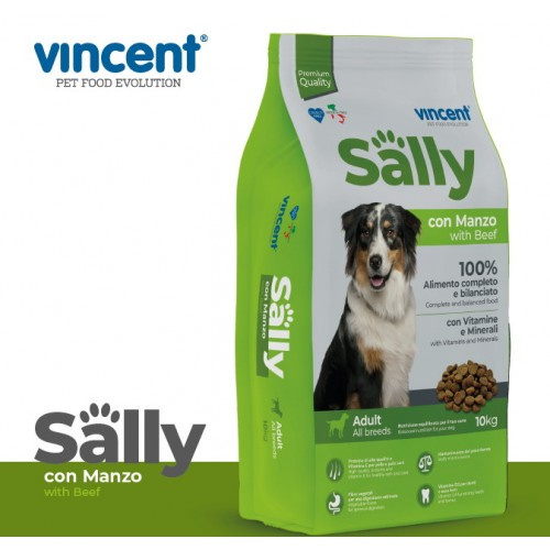 Каталог Сухой корм для собак VINCENT SALLY Dog Adult Manzo (говядина) для собак
