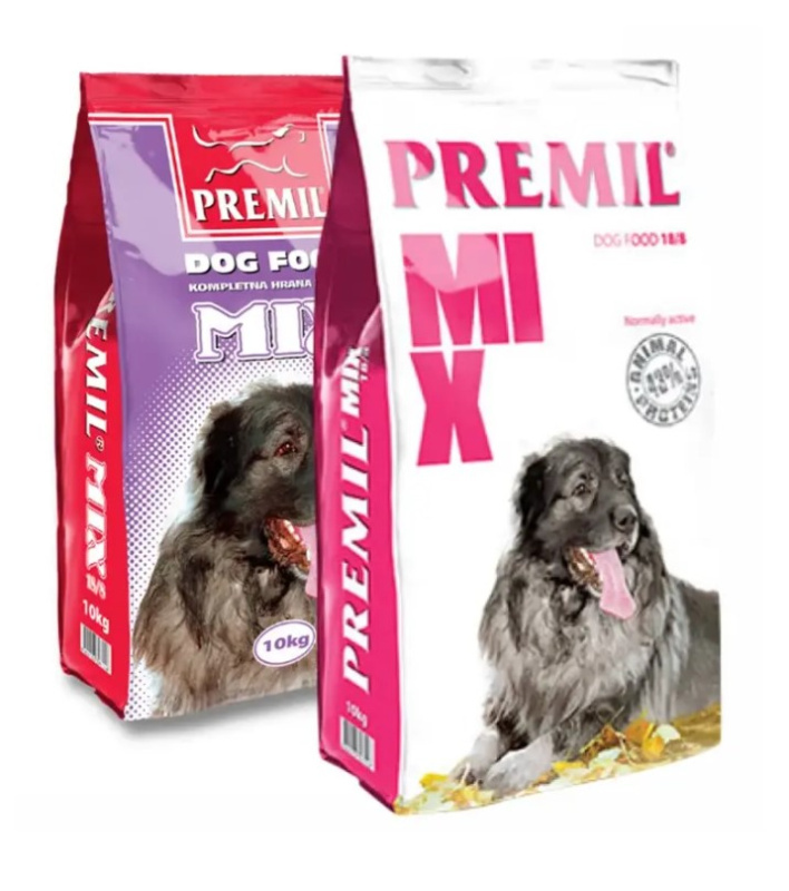 Каталог Сухой корм для собак Premil Premium Mix 18/8 Adult Dog (Мясное ассорти) для собак