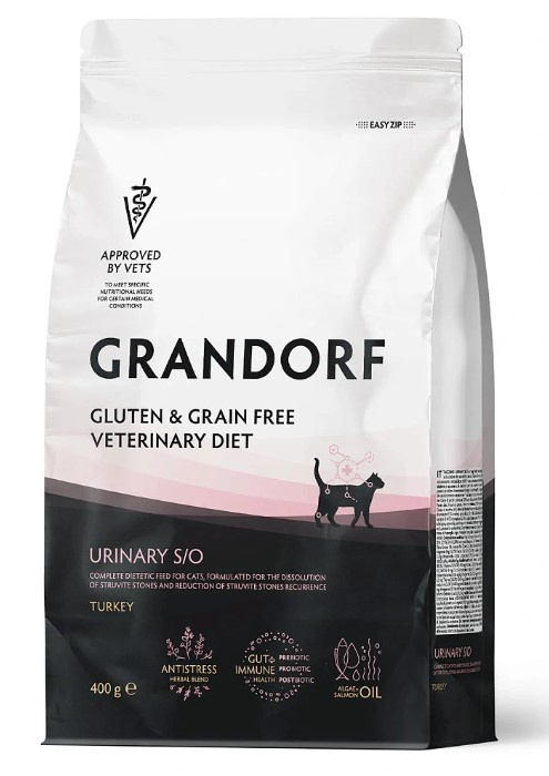 Сухой корм для кошек Grandorf Vet Cat Urinary S/O (индейка)