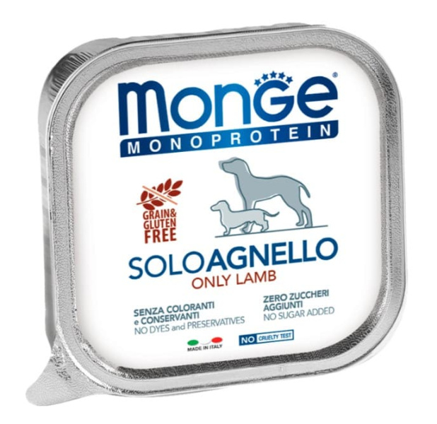 Паштет для собак Monge Dog Monoprotein Adult Lamb (ягненок)
