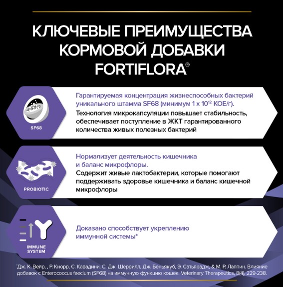 Кормовая добавка для кошек и котят Pro Plan Veterinary diets Forti Flora 
