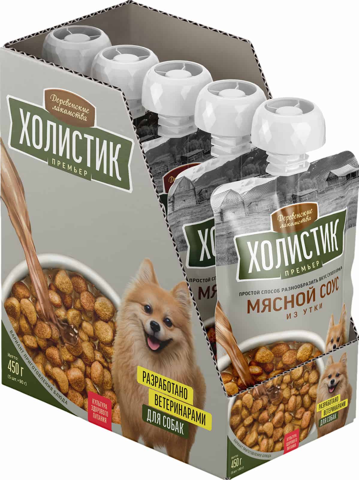 Деревенские лакомства Холистик Премьер для собак "Мясной соус из утки"
