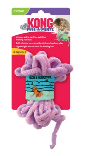 KONG Набор игрушек для кошек Pull-A-Partz Yarnz Assor