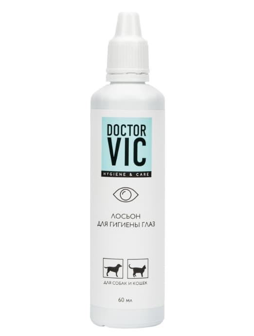 Лосьон для глаз собак и кошек Doctor VIC для кошек