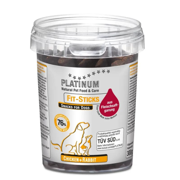 Еда для собак Platinum Лакомые колбаски (курица, кролик)