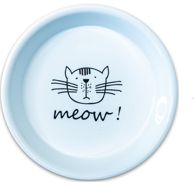 Миска для кошек Mr.Kranch керамическая MEOW! 200 мл