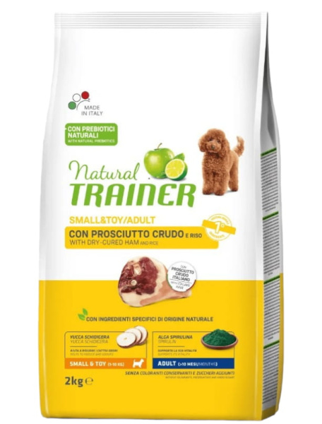 Сухой рацион для собак мелких пород Trainer Natural Adult Mini (ветчина)