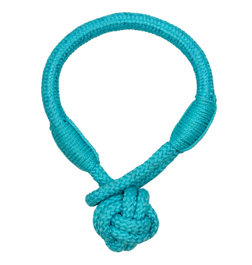 Игрушка для щенков Playology Tough Tug Knot жевательный канат с ароматом арахиса