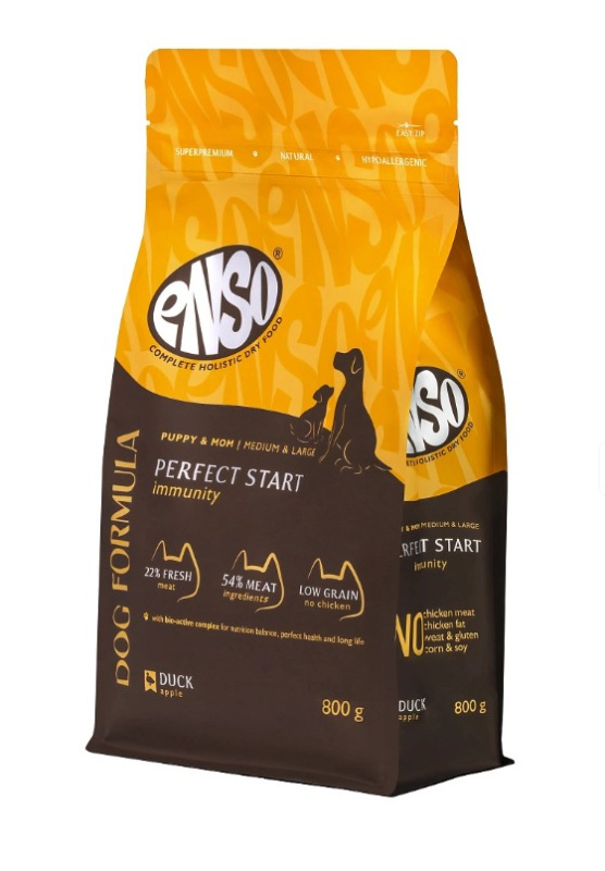 Сухой корм для щенков Enso Dog Formula Perfect start Puppy Medium/Maxi (утка, яблоки)