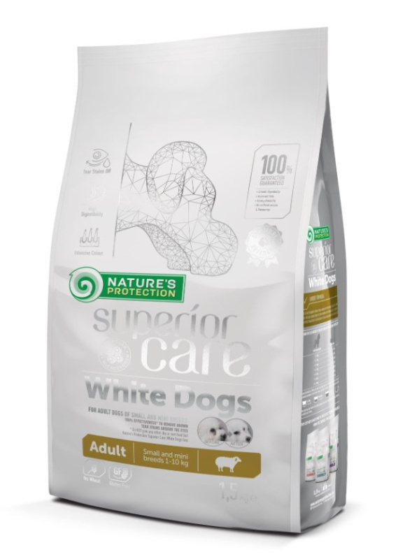 Каталог Сухой корм для собак Nature's Protection WHITE DOGS LAMB ADULT SMALL AND MINI BREEDS для собак