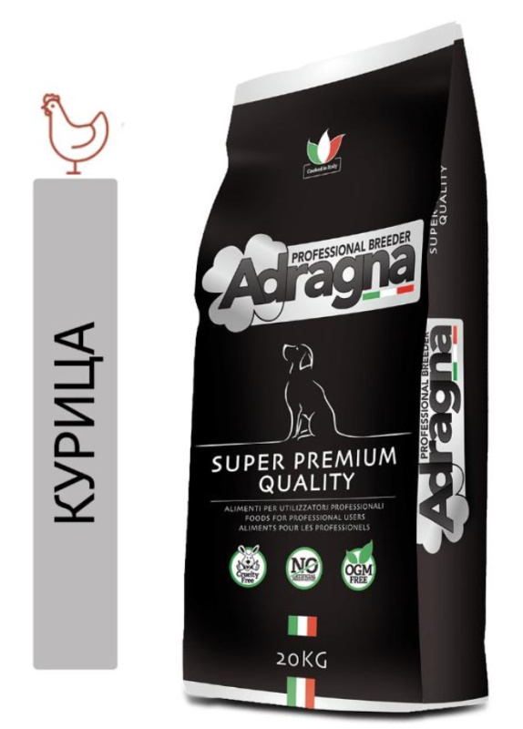 Каталог Сухой корм для собак средних и крупных пород Adragna Breeder Superpremium Adult Medium/Maxi (курица, для собак