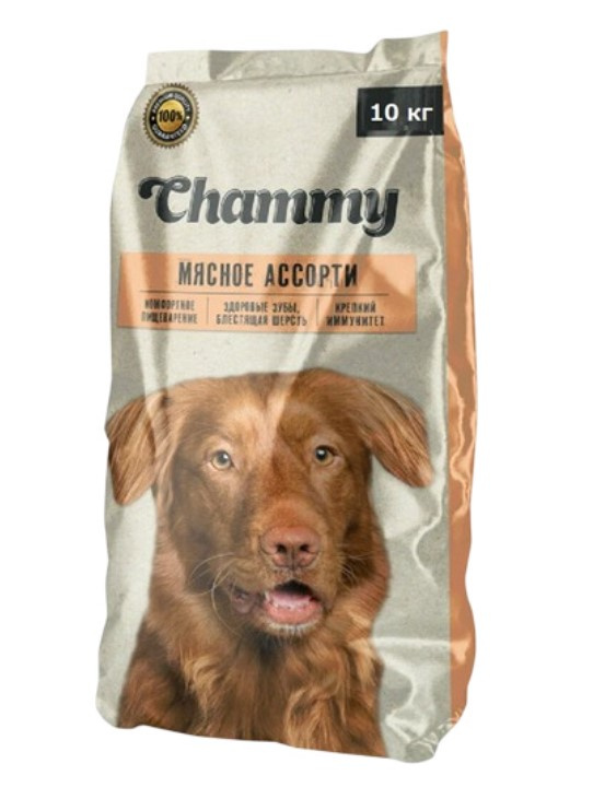 Каталог Сухой корм для собак средних пород Chammy мясное ассорти для собак