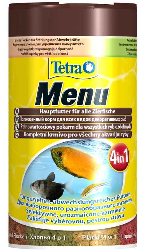 Корм для рыб 4 вида Tetra Menu