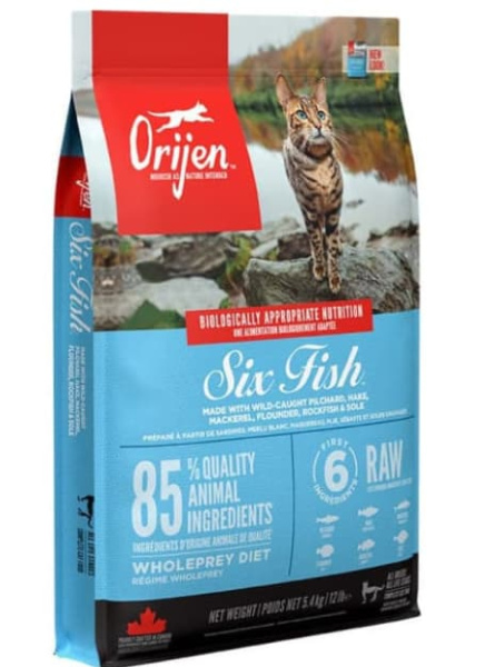 Корм для кошек всех возростов ORIJEN SIX FISH