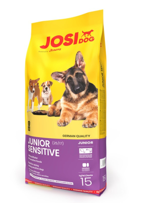 Каталог Сухой корм для щенков JosiDog Junior Sensitive для собак