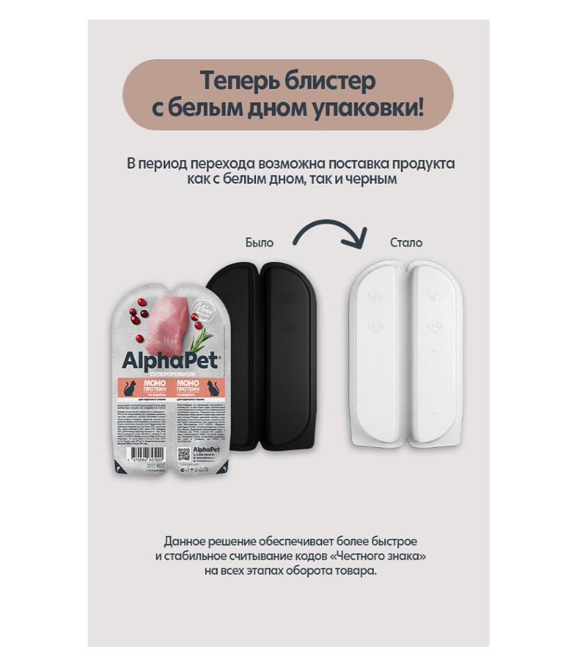 Влажный корм для собак AlphaPet Monoprotein Adult Dog в соусе (утка)