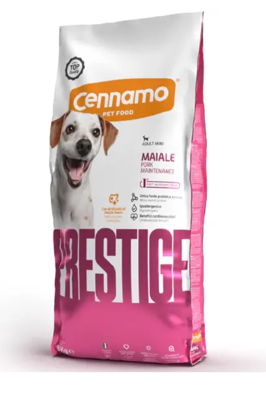 Каталог Сухой корм для собак мелких пород Cennamo Prestige PRD Adult Mini Maiale (свинина) для собак