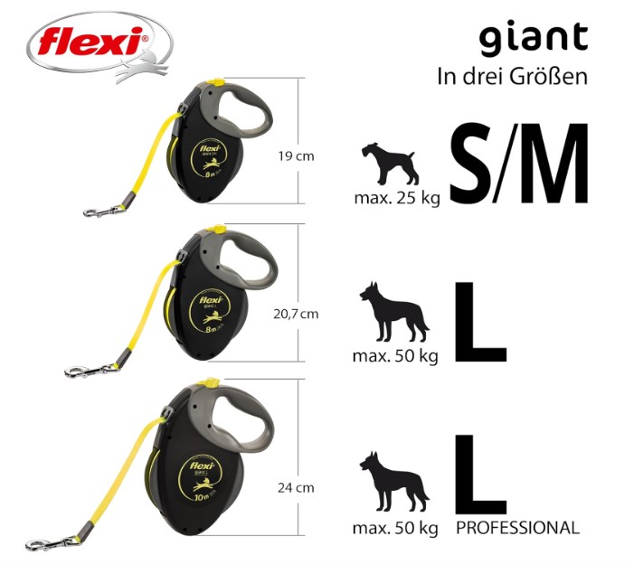 Поводок-рулетка Flexi GIANT (лента)
