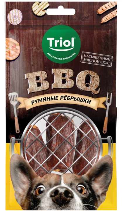 Triol BBQ Лакомство для собак "Румяные рёбрышки"