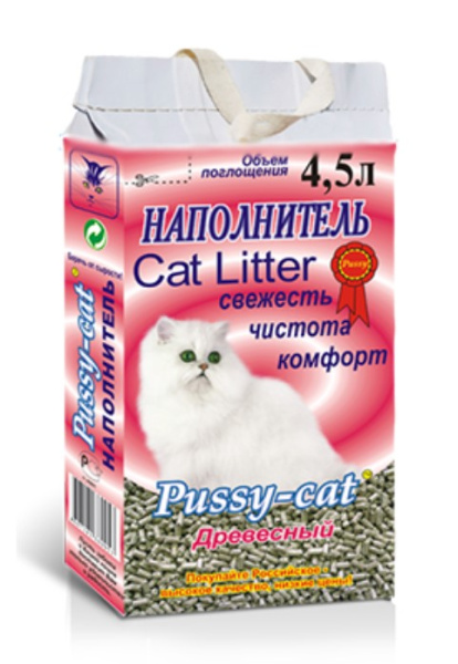 Древесный наполнитель Pussy-cat