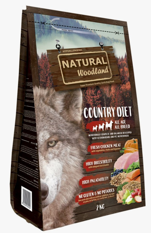 Каталог Сухой корм для собак Natural Woodland Ocean Diet All Age (тунец, белая рыба) для собак