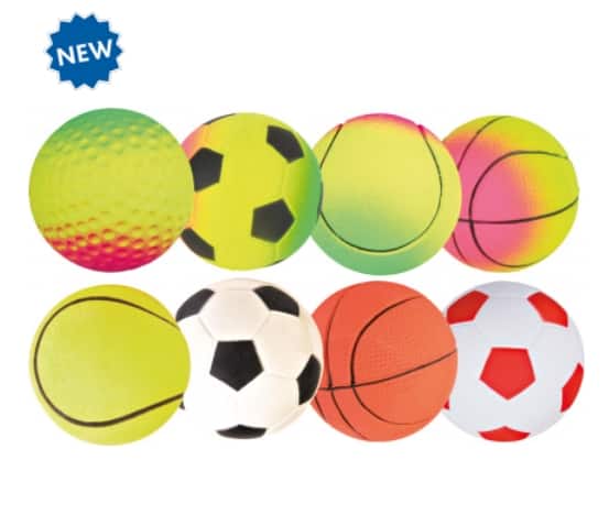 Игрушка для собак "TRIXIE" "Neon Ball" диам 6 см* 24 шт, неоновая (3443)